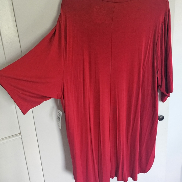 Torrid Red Oversized 3/4 Sleeve Tunic - Picture 3 of 3